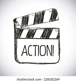 cinema graphic design , vector illustration