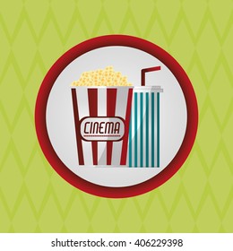 cinema graphic design, vector illustration