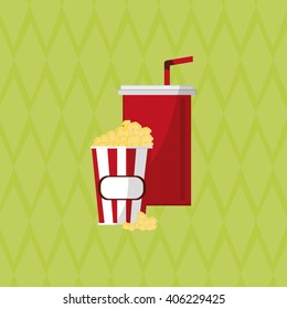 cinema graphic design, vector illustration