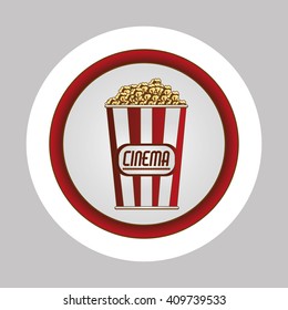 cinema graphic design, vector illustration