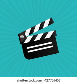 cinema graphic design, vector illustration