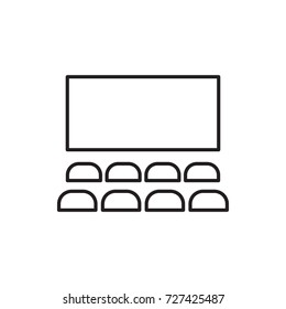 cinema hall icon