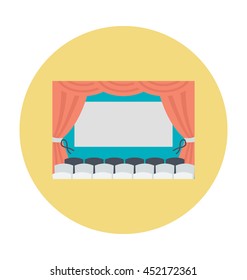 Cinema Hall Vector Icon