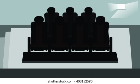 Cinema Hall. Vector illustration.