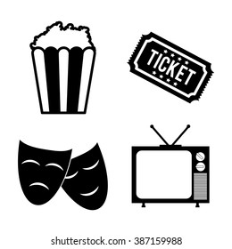Cinema icon design 