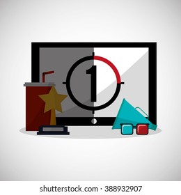 Cinema icon design 