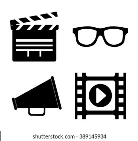 Cinema icon design 