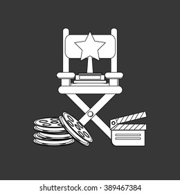 Cinema icon design 