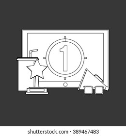 Cinema icon design 
