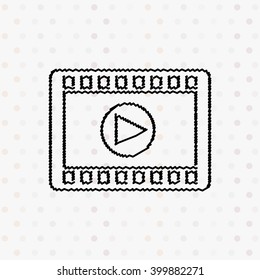cinema icon  design 