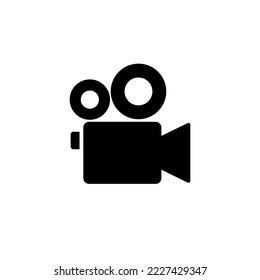 Cinema icon flat vector isolated on white bakground. Cinema projector. 
