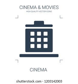 cinema icon. high quality filled cinema icon on white background. from cinema collection flat trendy vector cinema symbol. use for web and mobile