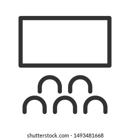 Cinema icon isolated on white background. Theatre symbol modern, simple, vector, icon for website design, mobile app, ui. Vector Illustration