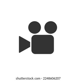 Cinema icon isolated on white background. Multimedia symbol modern, simple, vector, icon for website design, mobile app, ui. Vector Illustration