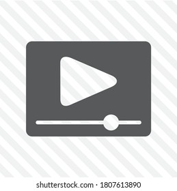 Cinema icon. isolated in striped background