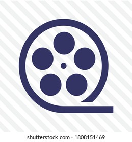 Cinema icon. isolated in striped background