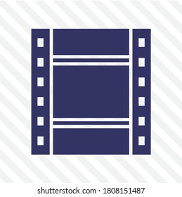 Cinema icon. isolated in striped background