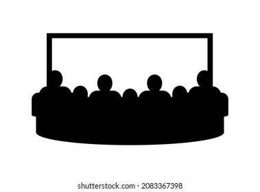 cinema icon on white background