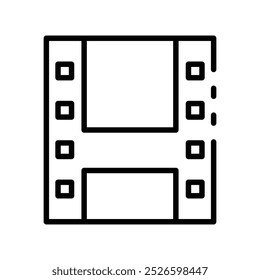 cinema icon. Outline style design isolated on white background