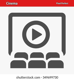 Cinema Icon. Professional, pixel perfect icons optimized for both large and small resolutions. EPS 8 format.