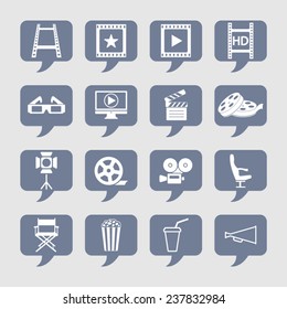 Cinema icon set