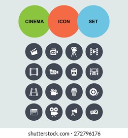 cinema icon set