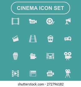 cinema icon set