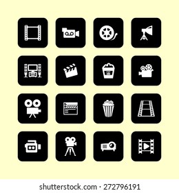 cinema icon set