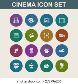 cinema icon set