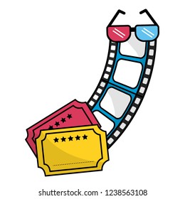 Cinema icon set design