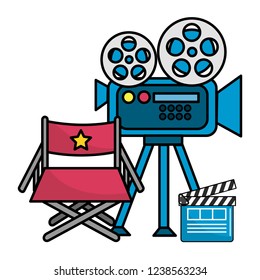 Cinema icon set design