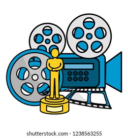 Cinema icon set design