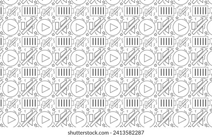 Cinema icon set. Movie sign collection. Set of cinemas, movie, video icons, collection film, tv. Popcorn box package big movie reel.