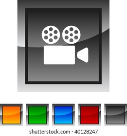 Cinema icon set. Vector illustration.