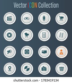 Cinema icon set for web sites and user interface