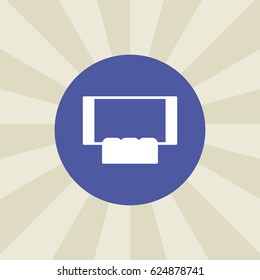 cinema icon. sign design. background