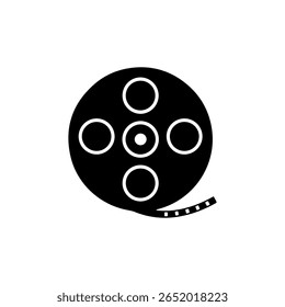 Cinema icon silhouette icon vector flat design.