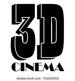 Cinema icon. Simple illustration of cinema vector icon for web