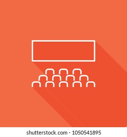 Cinema icon, stock vector, eps10.