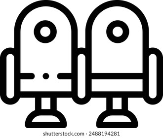 cinema icon. Thin Linear Style Design Isolated On White Background
