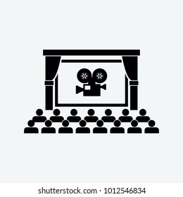 cinema icon vector