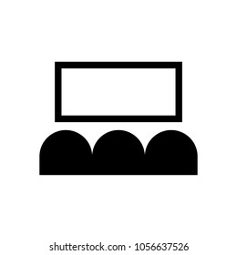 cinema icon, vector illustration