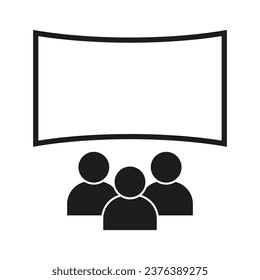 Cinema icon. Vector illustration. EPS 10.