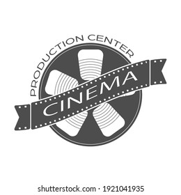 Kinosymbol. Vektorgrafik für thematisches Design, flacher Stil.