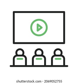 Cinema icon vector image. Can also be used for Physical Fitness. Suitable for mobile apps, web apps and print media.