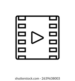 Cinema icon vector. Play illustration sign. Watch online symbol. Movies web icon. Cinema symbol for web and mobile app.