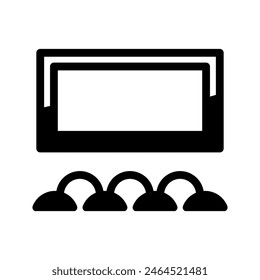Cinema Icon Vector Symbol Design Illustration