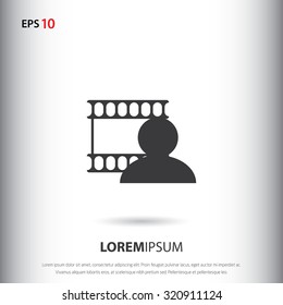 Cinema icon for web and mobile