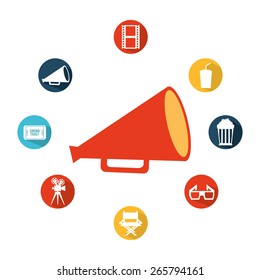 cinema icons design, vector illustration eps10 graphic 