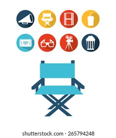 cinema icons design, vector illustration eps10 graphic 